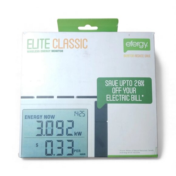 NEW Efergy Elite Classic 3‎ Phase Energy Monitor (Max 3 x 90 Amp, 90-600Volt) - Picture 1 of 6